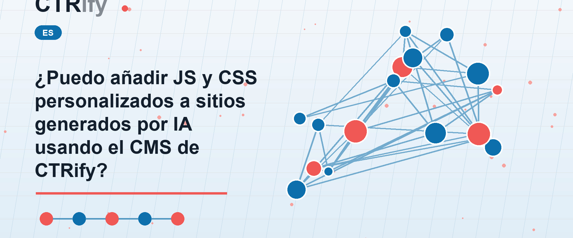 ¿Puedo añadir JS y CSS personalizados a sitios generados por IA usando el CMS de CTRify?
