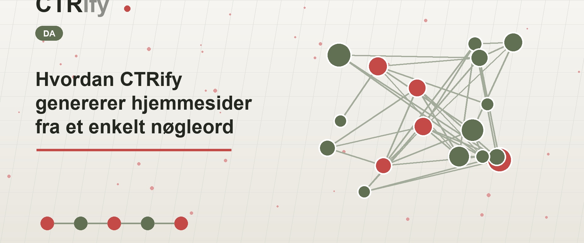 Hvordan CTRify genererer hjemmesider fra et enkelt nøgleord