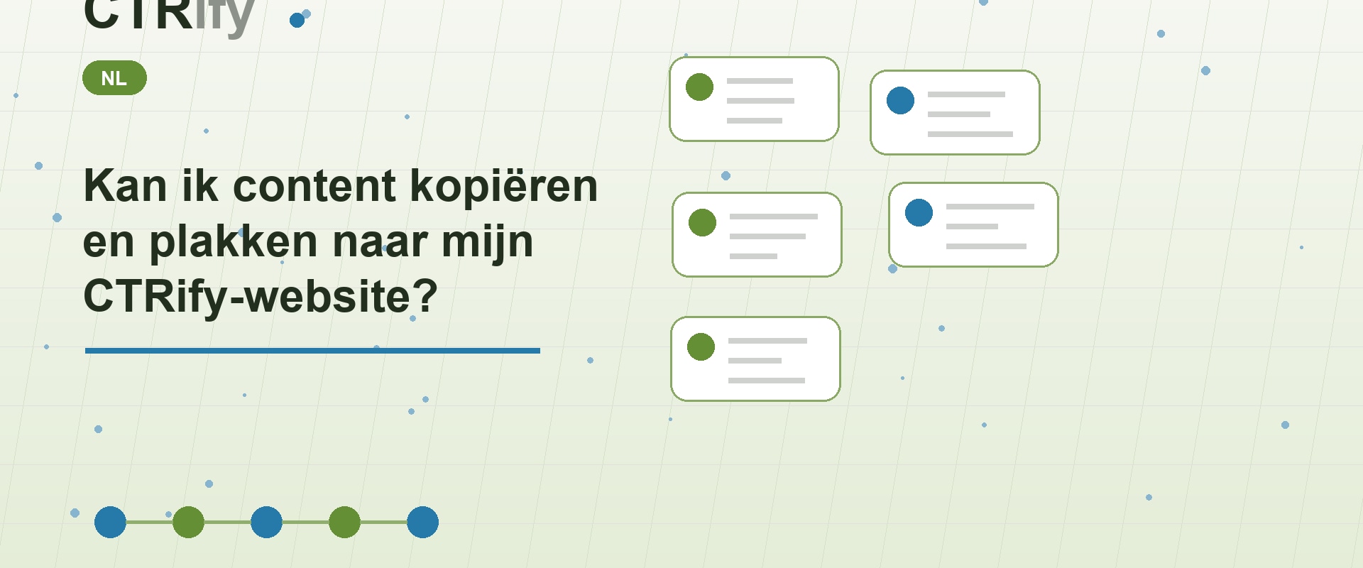 Kan ik content kopiëren en plakken naar mijn CTRify-website?