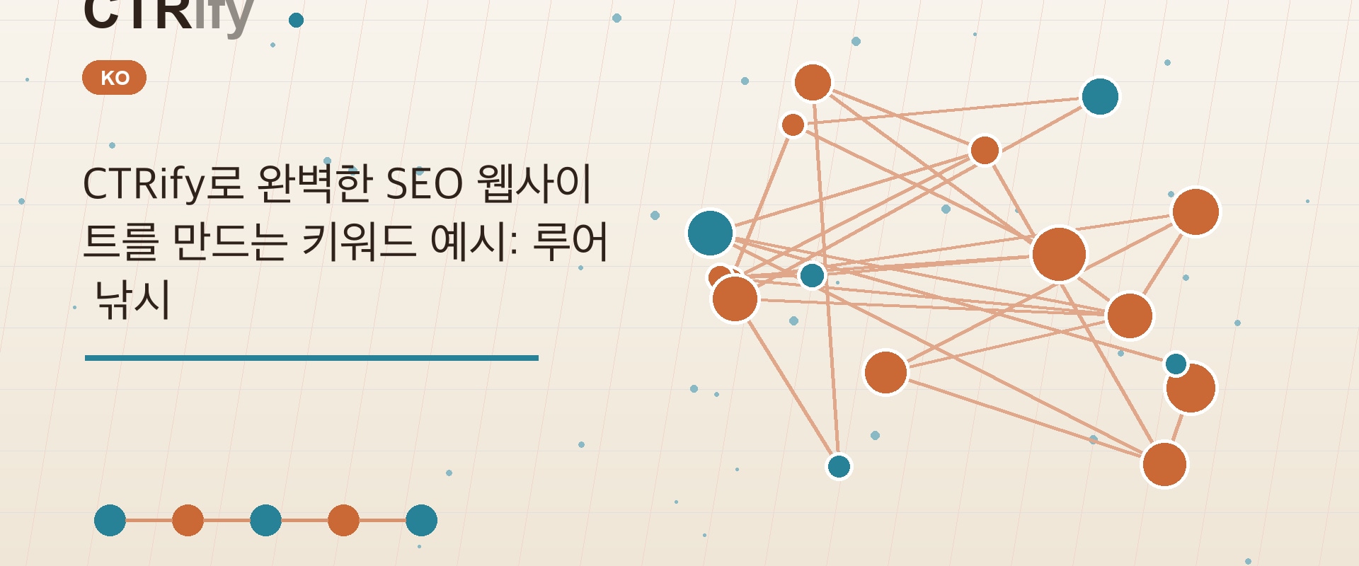 CTRify로 완벽한 SEO 웹사이트를 만드는 키워드 예시: 루어 낚시