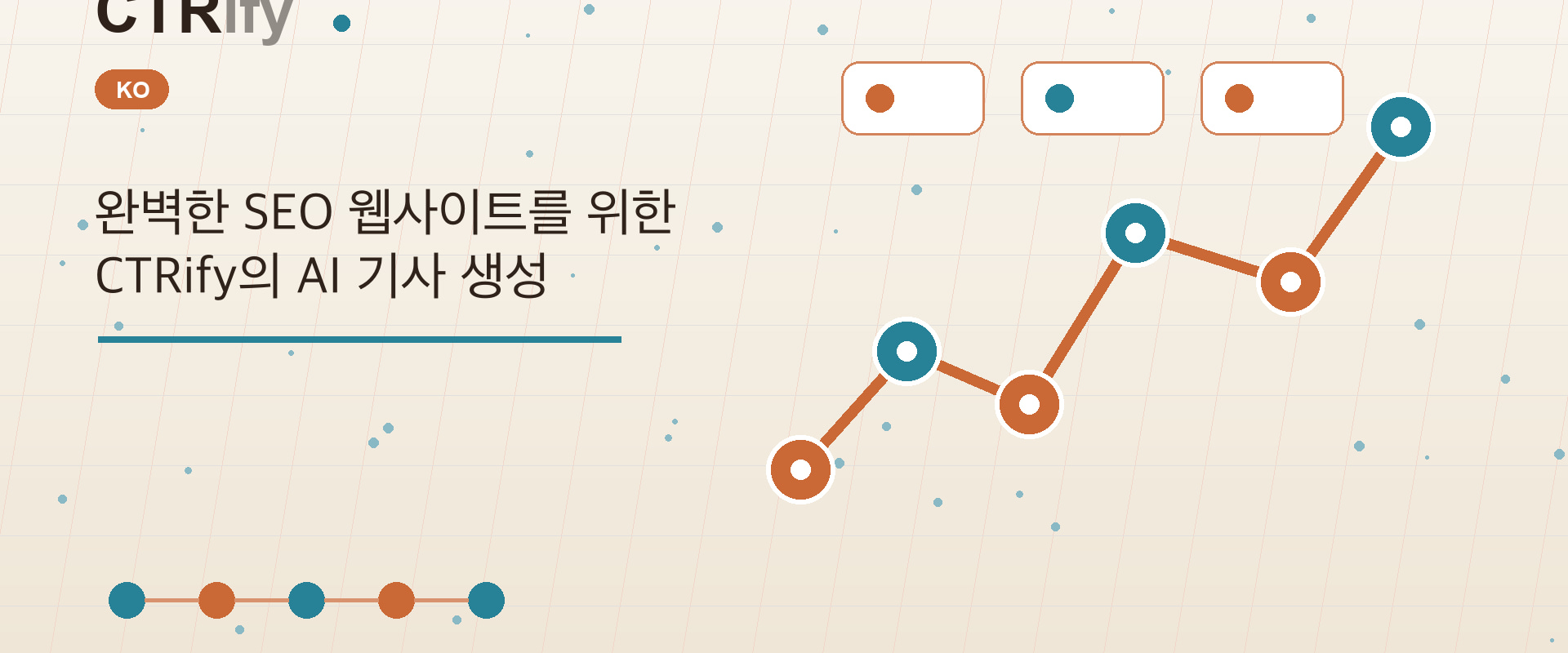 완벽한 SEO 웹사이트를 위한 CTRify의 AI 기사 생성