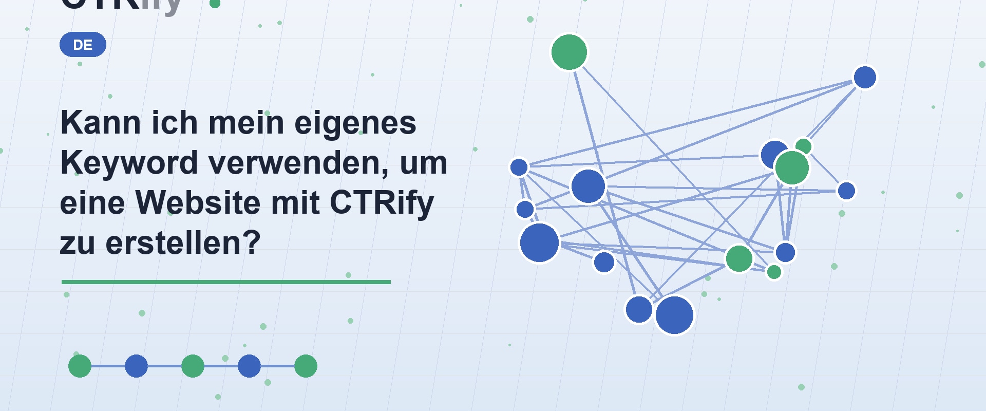 Kann ich mein eigenes Keyword verwenden, um eine Website mit CTRify zu erstellen?