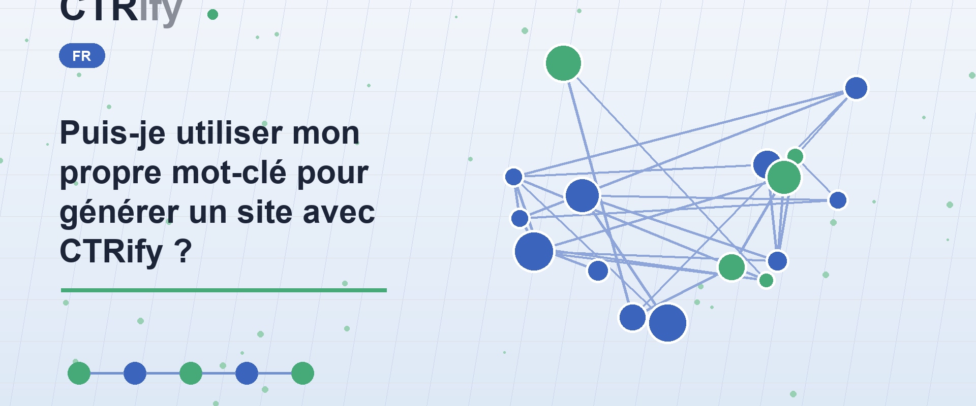 Puis-je utiliser mon propre mot-clé pour générer un site avec CTRify ?