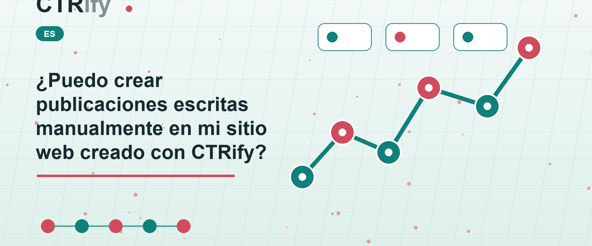¿Puedo crear publicaciones escritas manualmente en mi sitio web creado con CTRify?