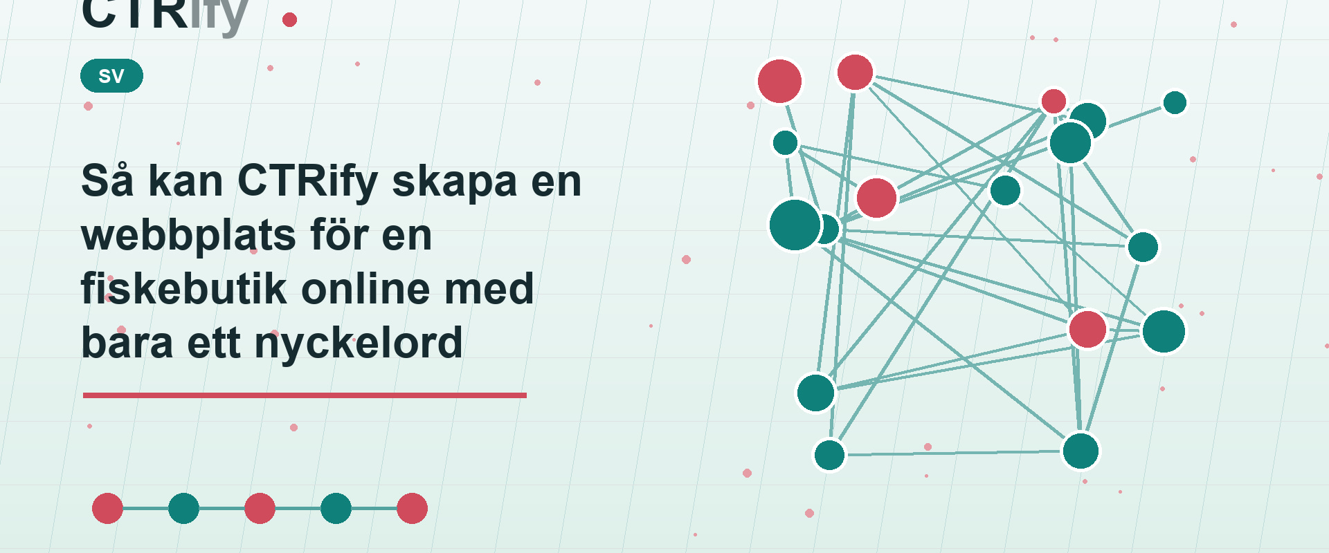 Så kan CTRify skapa en webbplats för en fiskebutik online med bara ett nyckelord