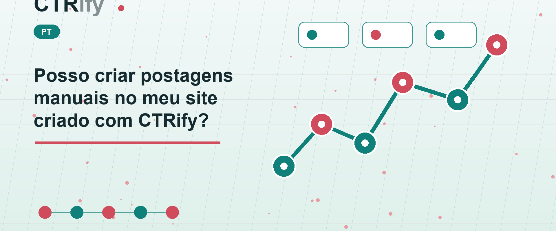 Posso criar postagens manuais no meu site criado com CTRify?