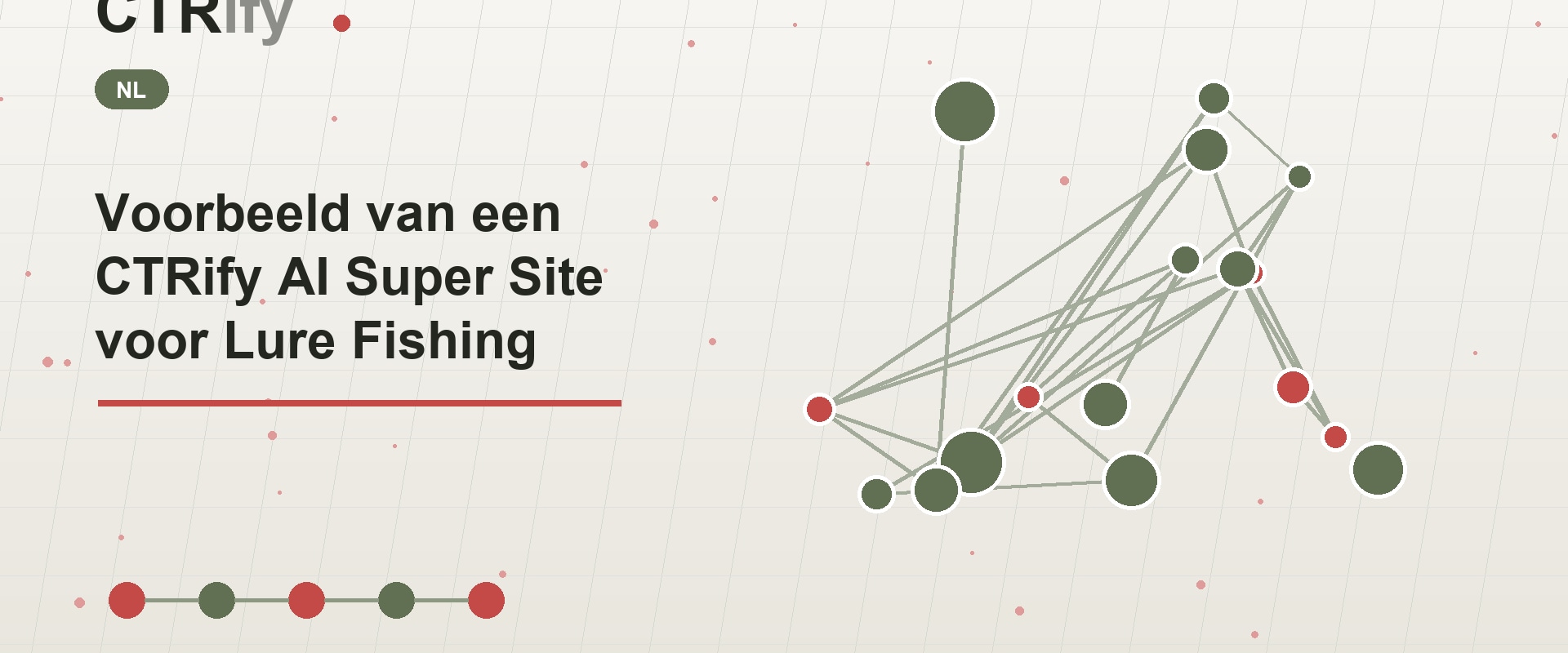 Voorbeeld van een CTRify AI Super Site voor Lure Fishing