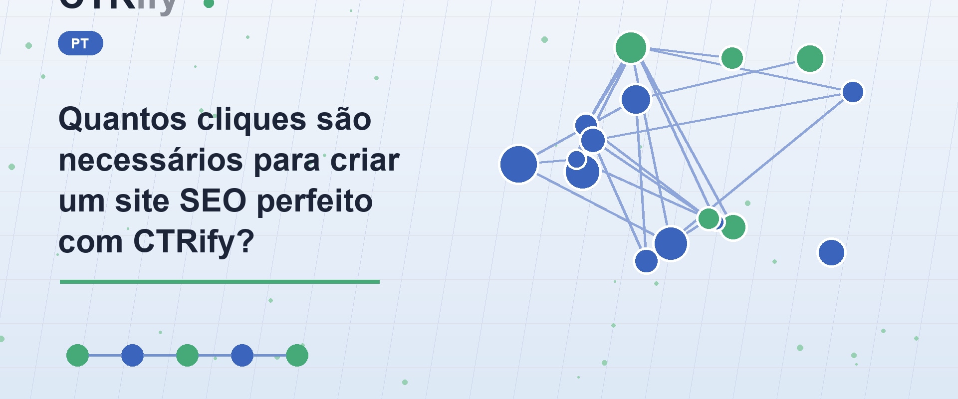 Quantos cliques são necessários para criar um site SEO perfeito com CTRify?