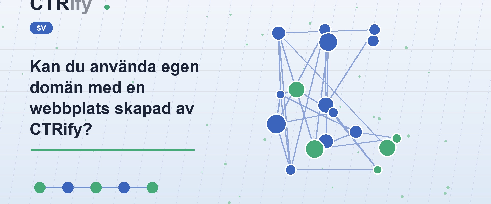 Kan du använda egen domän med en webbplats skapad av CTRify?