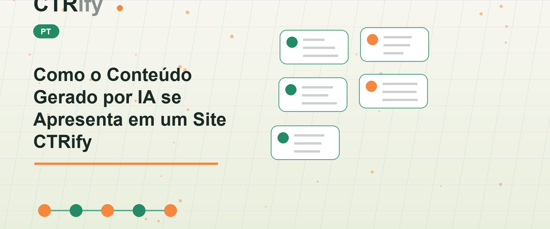 Como o Conteúdo Gerado por IA se Apresenta em um Site CTRify