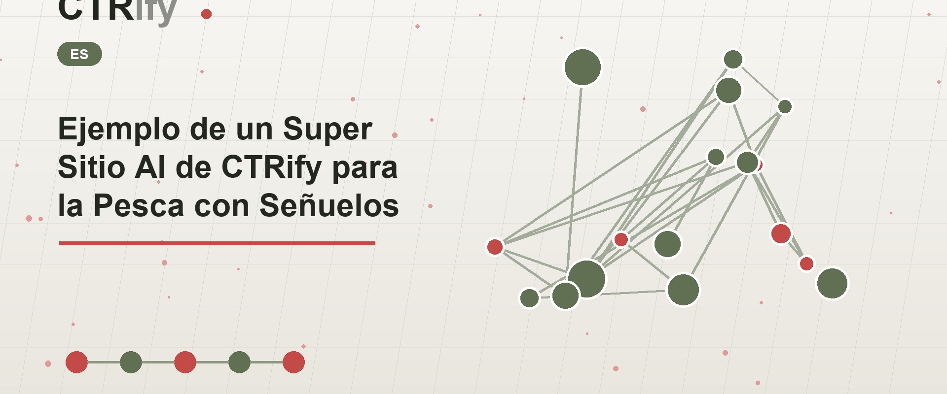 Ejemplo de un Super Sitio AI de CTRify para la Pesca con Señuelos