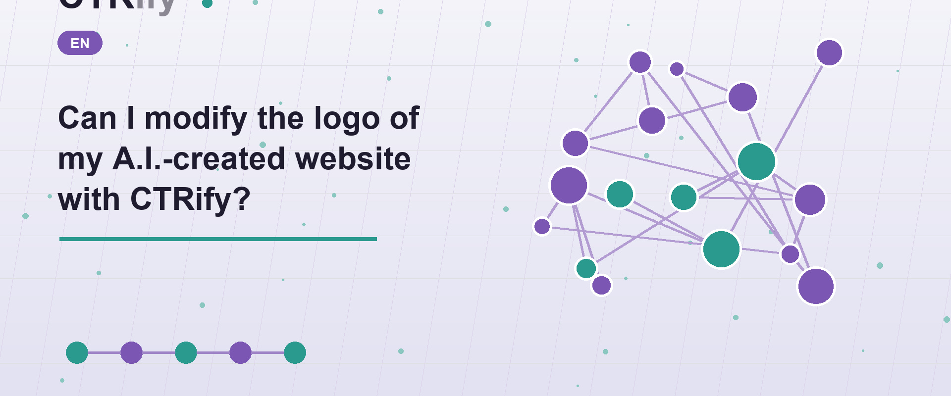 Can I modify the logo of my A.I.-created website with CTRify?