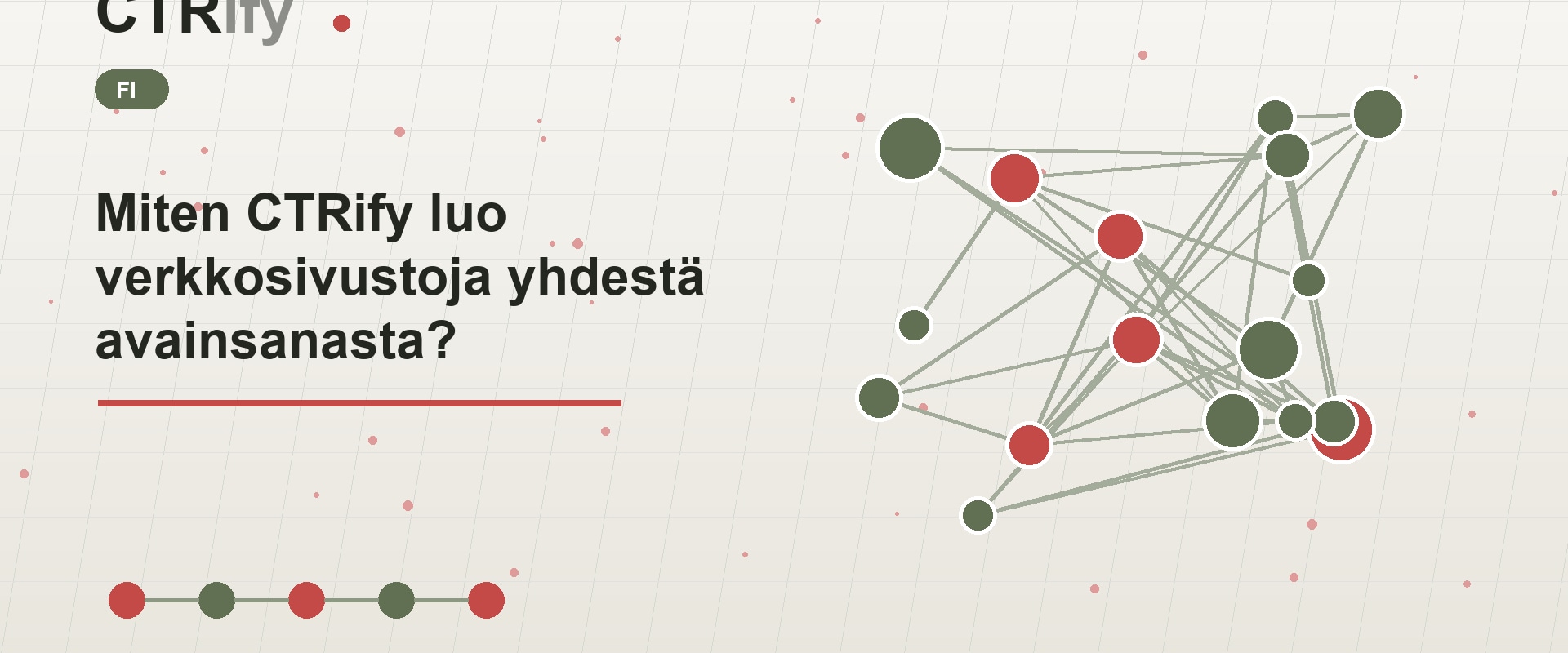 Miten CTRify luo verkkosivustoja yhdestä avainsanasta?