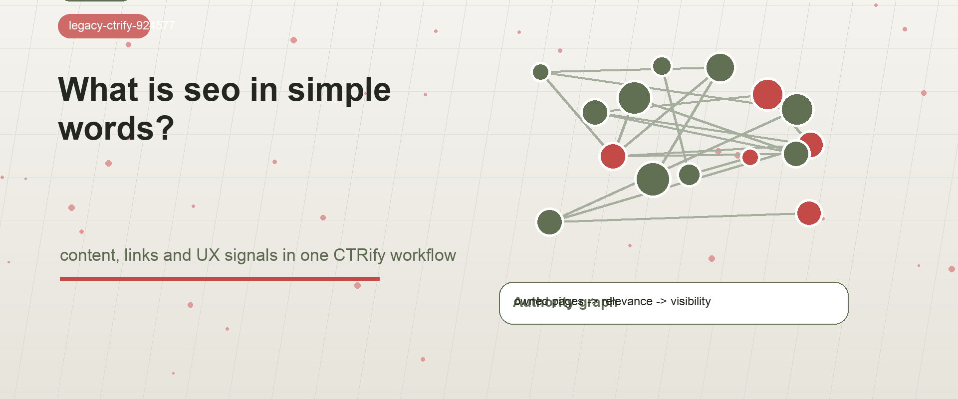 SEO In Simple Words With CTRify