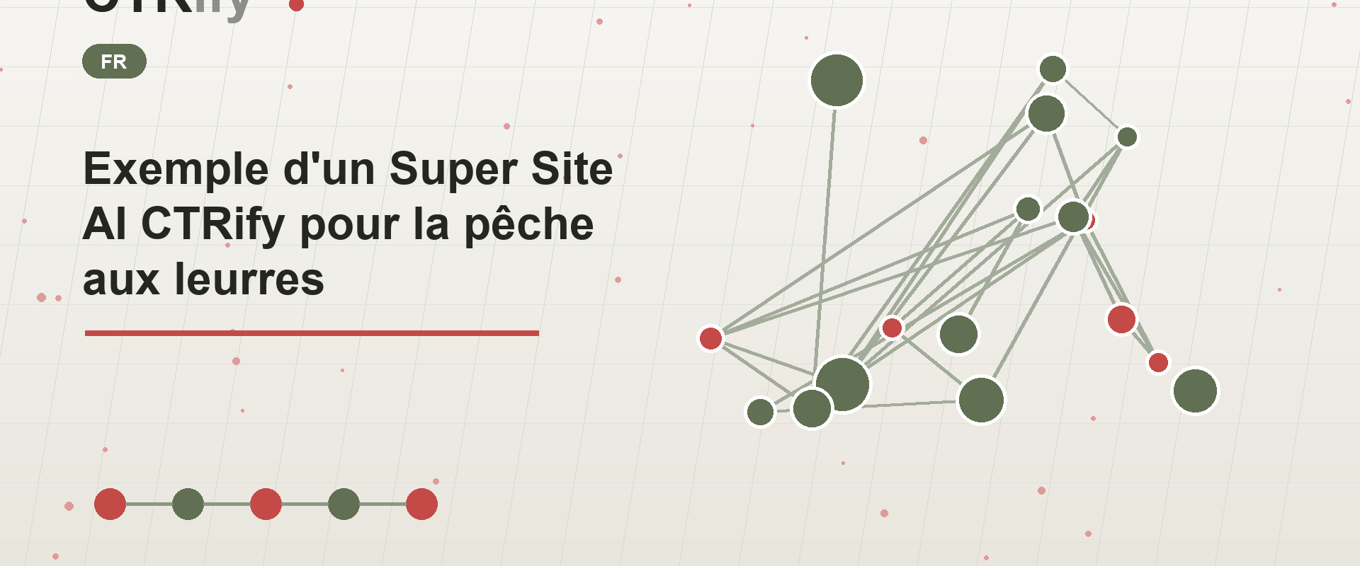 Exemple d'un Super Site AI CTRify pour la pêche aux leurres