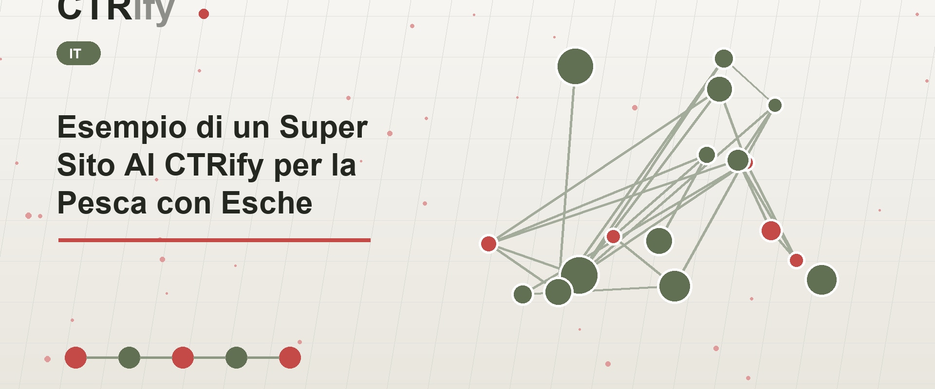 Esempio di un Super Sito AI CTRify per la Pesca con Esche