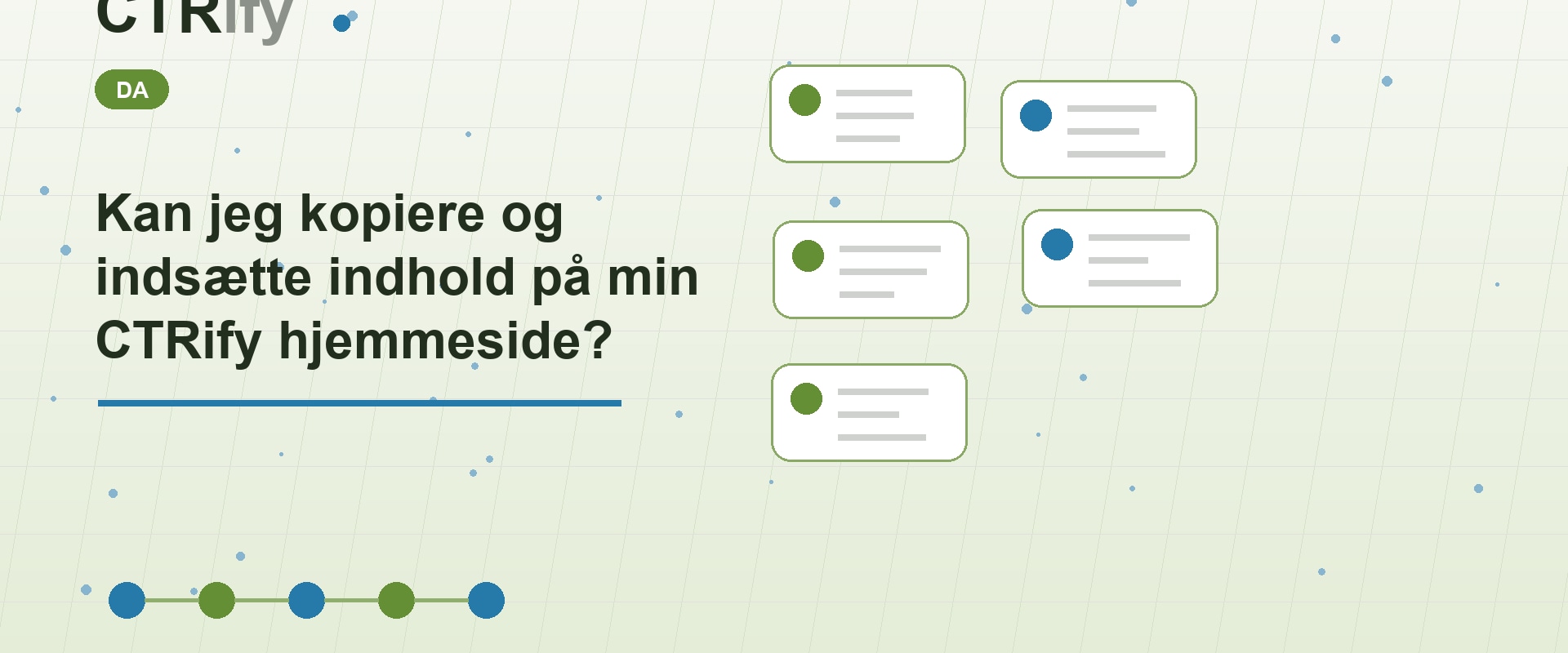 Kan jeg kopiere og indsætte indhold på min CTRify hjemmeside?