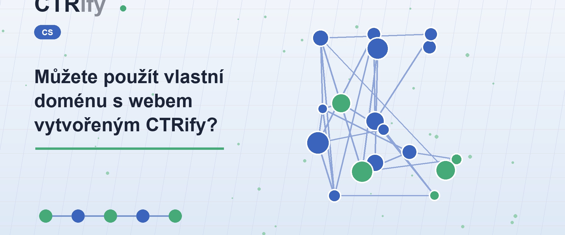 Můžete použít vlastní doménu s webem vytvořeným CTRify?