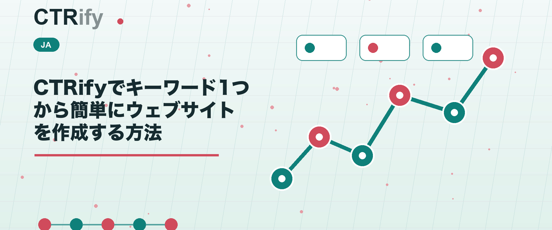 CTRifyでキーワード1つから簡単にウェブサイトを作成する方法