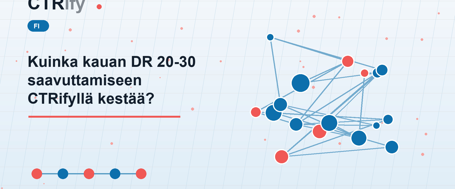 Kuinka kauan DR 20-30 saavuttamiseen CTRifyllä kestää?