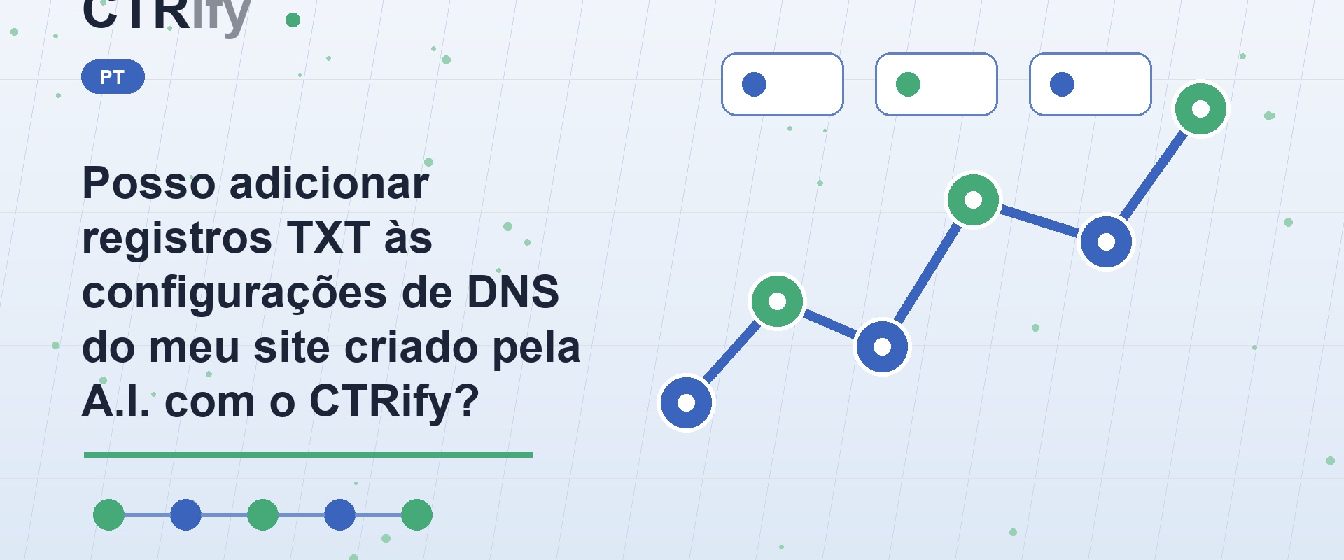 Posso adicionar registros TXT às configurações de DNS do meu site criado pela A.I. com o CTRify?
