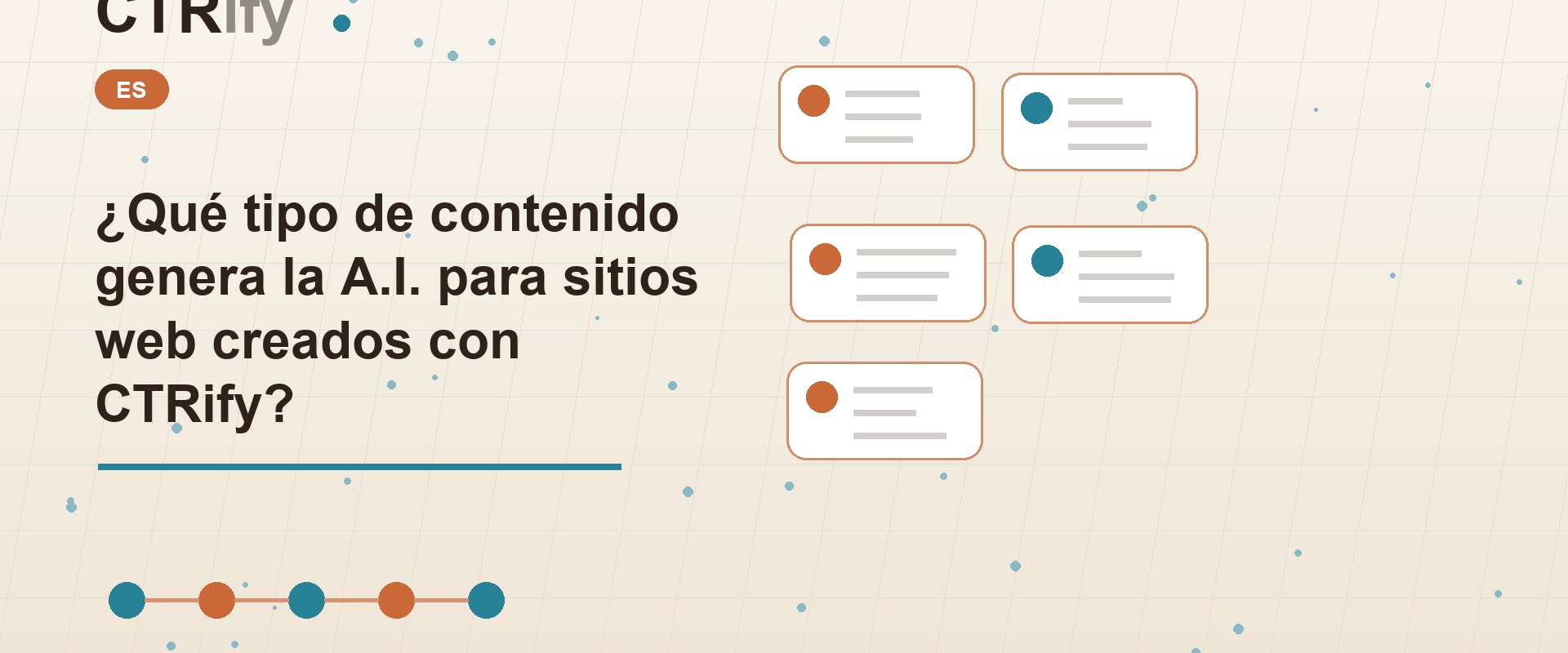 ¿Qué tipo de contenido genera la A.I. para sitios web creados con CTRify?