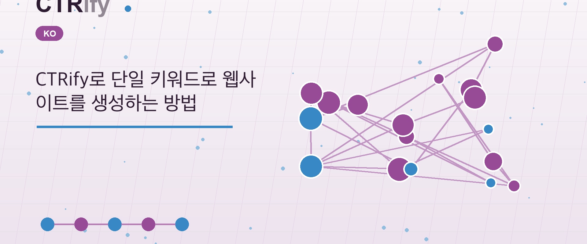 CTRify로 단일 키워드로 웹사이트를 생성하는 방법