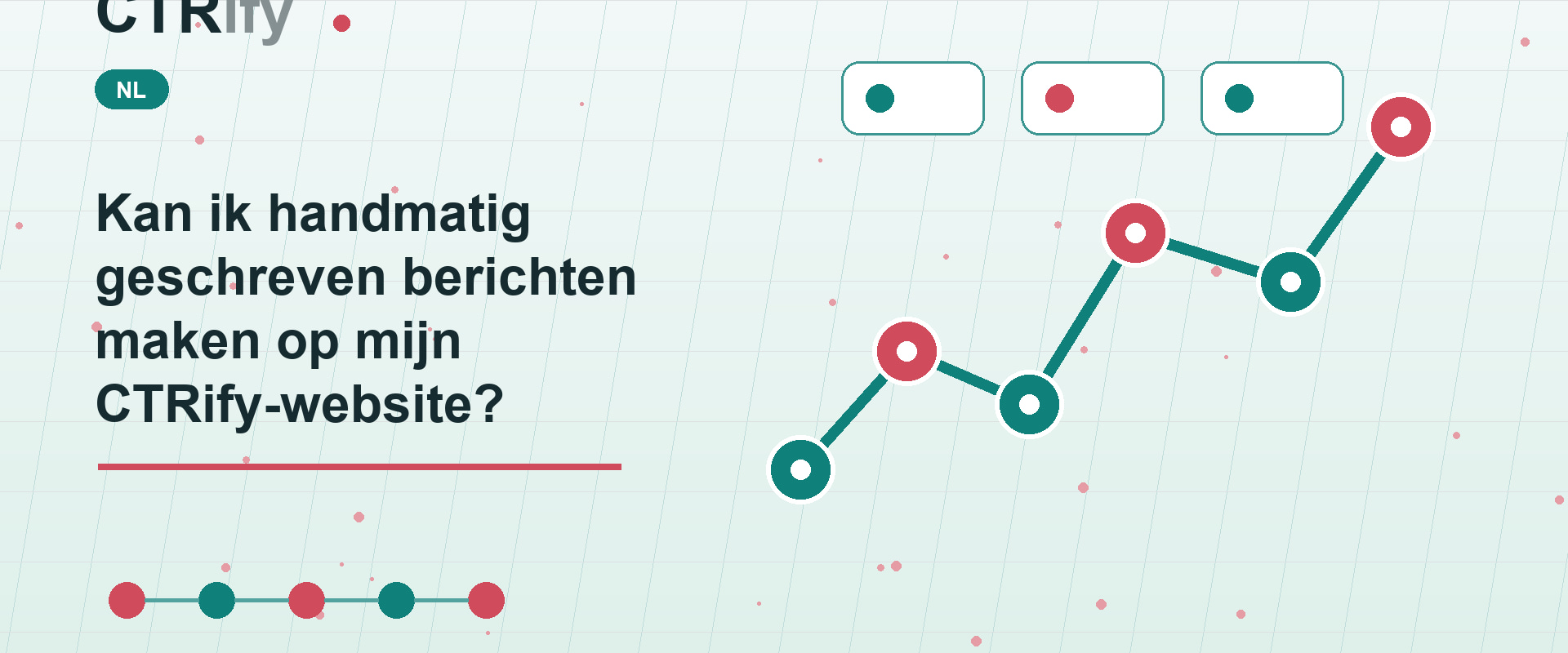 Kan ik handmatig geschreven berichten maken op mijn CTRify-website?