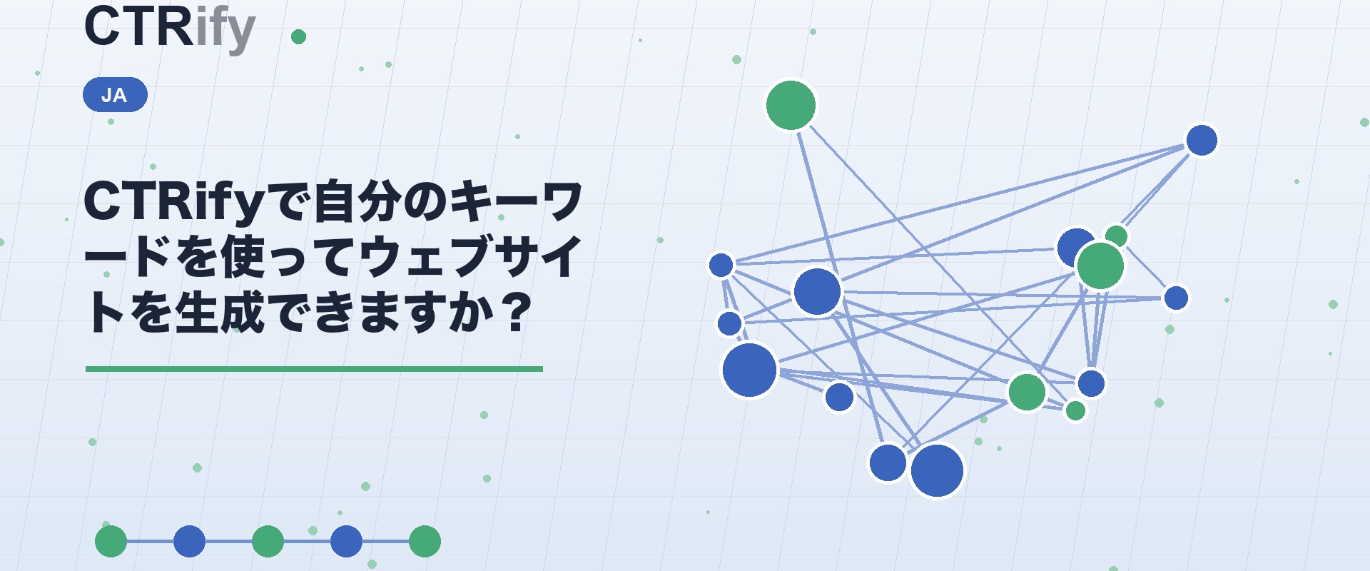 CTRifyで自分のキーワードを使ってウェブサイトを生成できますか？