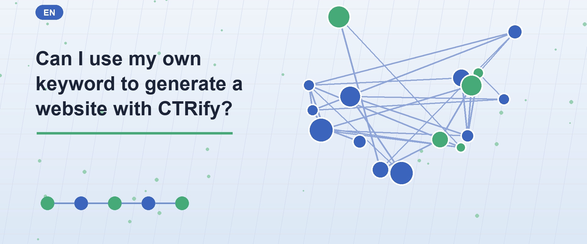 Can I use my own keyword to generate a website with CTRify?
