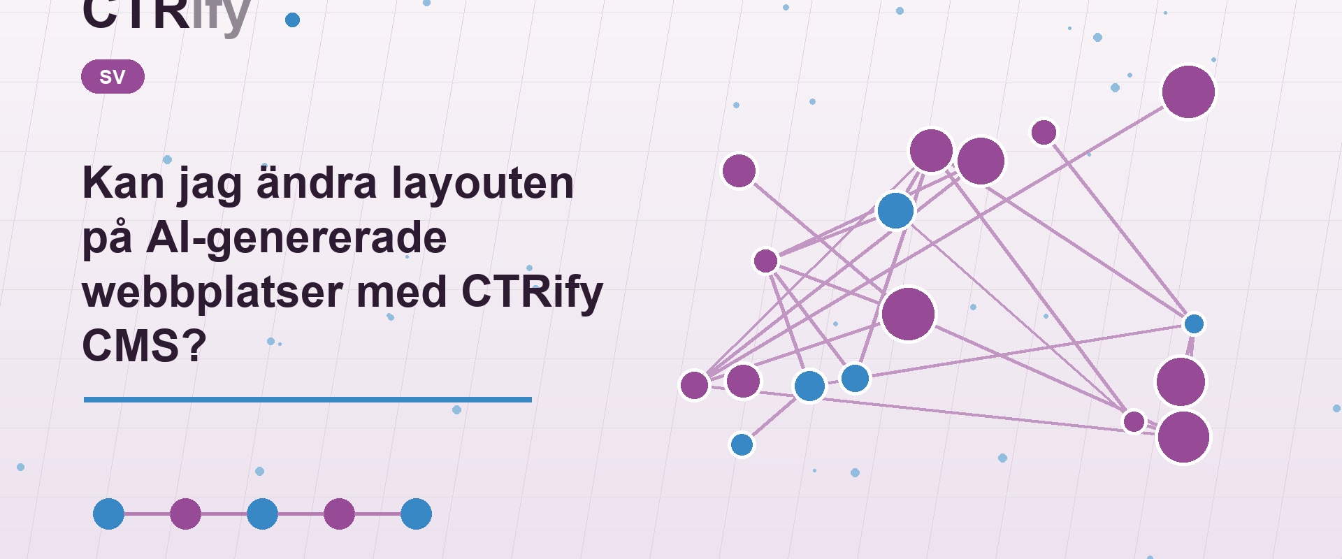 Kan jag ändra layouten på AI-genererade webbplatser med CTRify CMS?