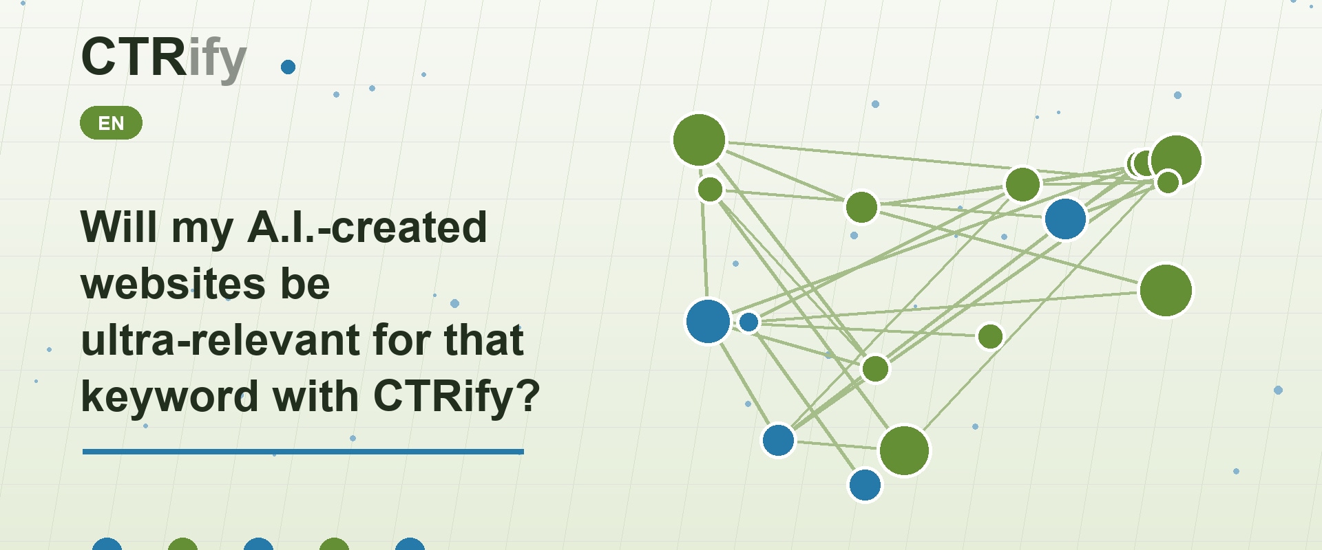 Will my A.I.-created websites be ultra-relevant for that keyword with CTRify?