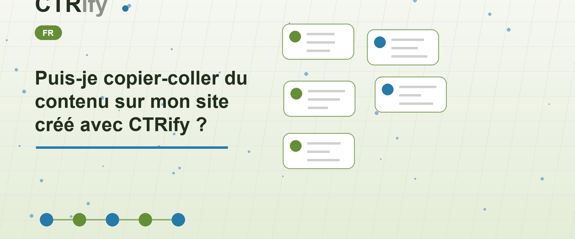 Puis-je copier-coller du contenu sur mon site créé avec CTRify ?