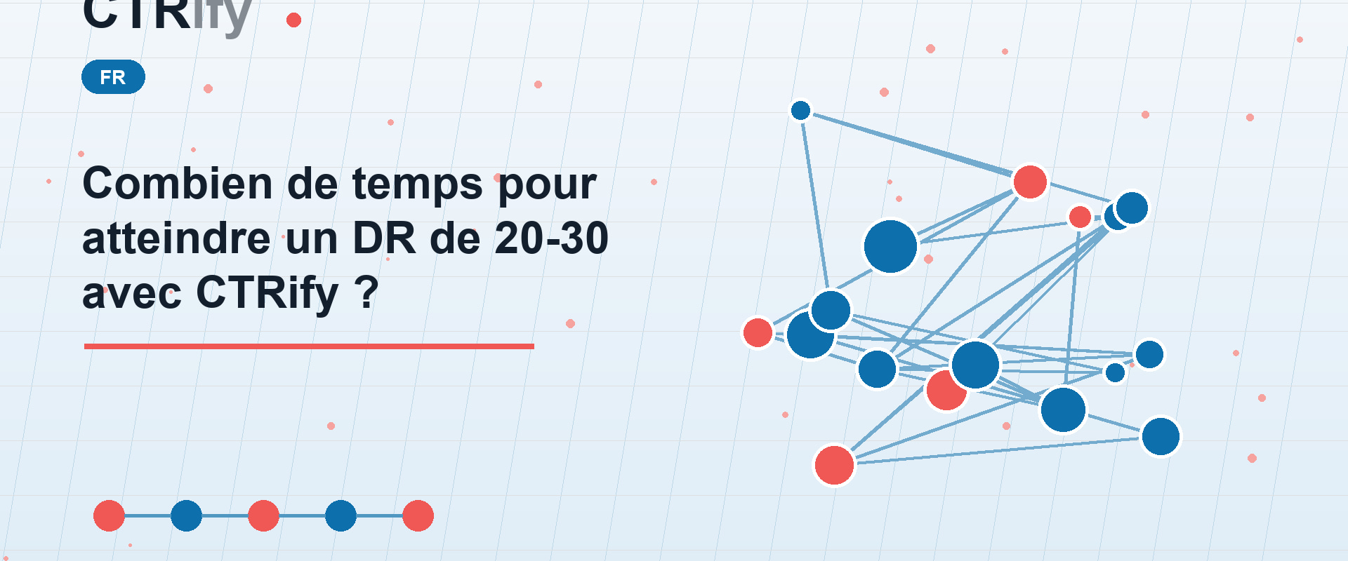 Combien de temps pour atteindre un DR de 20-30 avec CTRify ?