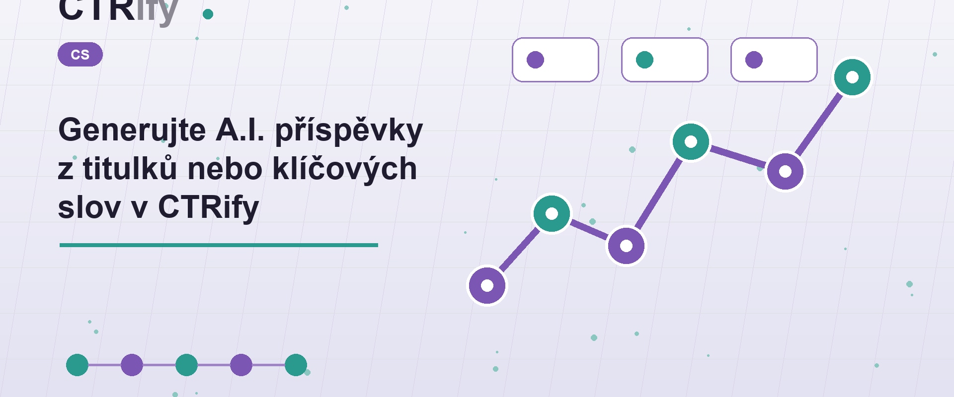 Generujte A.I. příspěvky z titulků nebo klíčových slov v CTRify
