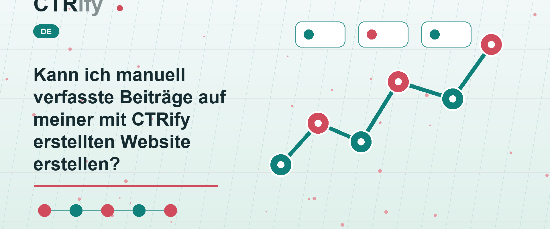 Kann ich manuell verfasste Beiträge auf meiner mit CTRify erstellten Website erstellen?