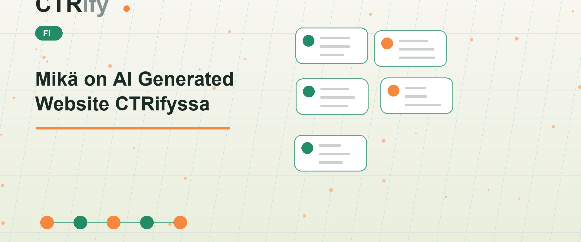 Mikä on AI Generated Website CTRifyssa