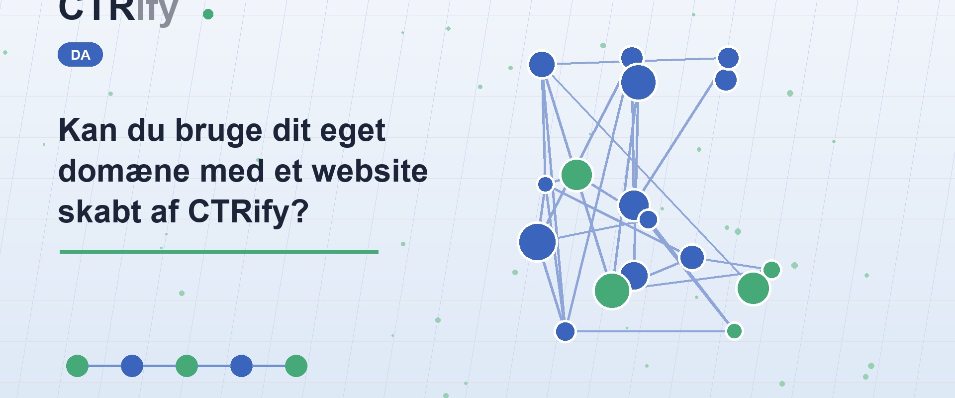Kan du bruge dit eget domæne med et website skabt af CTRify?