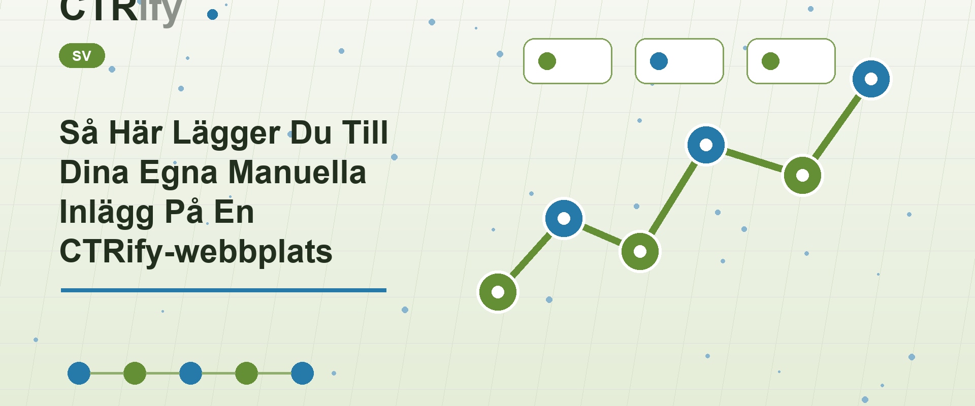 Så Här Lägger Du Till Dina Egna Manuella Inlägg På En CTRify-webbplats