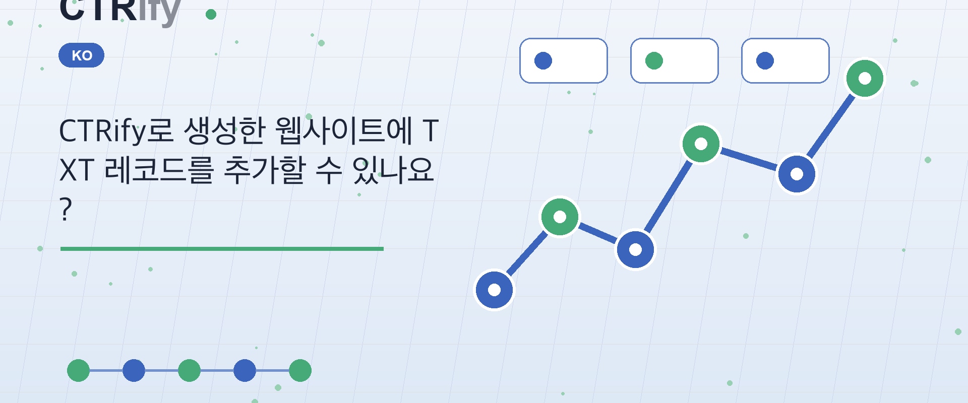 CTRify로 생성한 웹사이트에 TXT 레코드를 추가할 수 있나요?