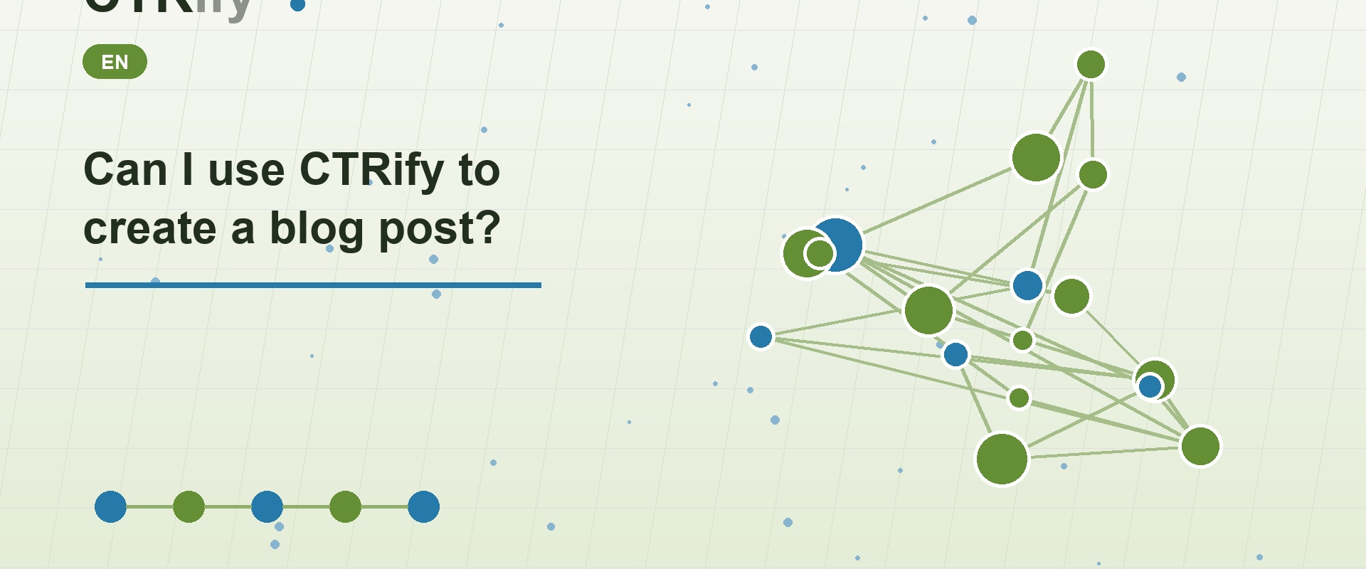 Can I use CTRify to create a blog post?