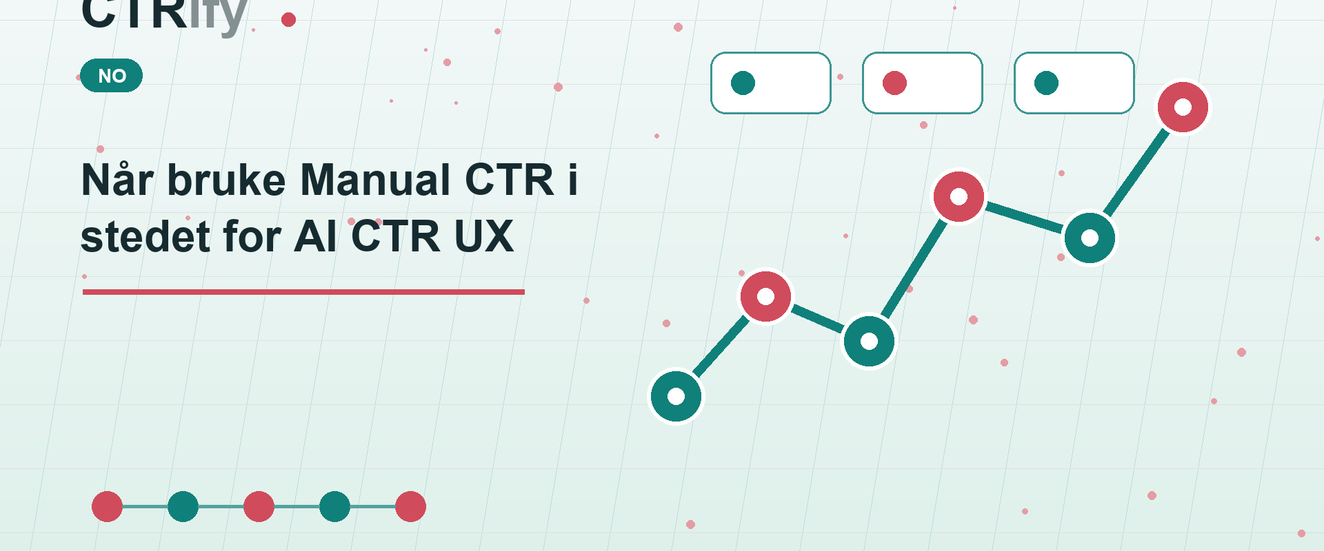 Når bruke Manual CTR i stedet for AI CTR UX