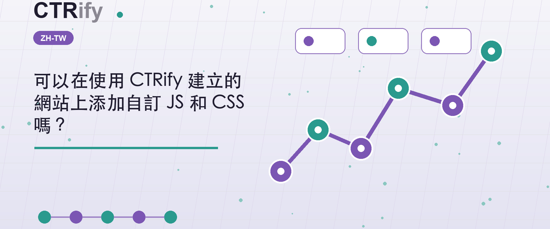 可以在使用 CTRify 建立的網站上添加自訂 JS 和 CSS 嗎?