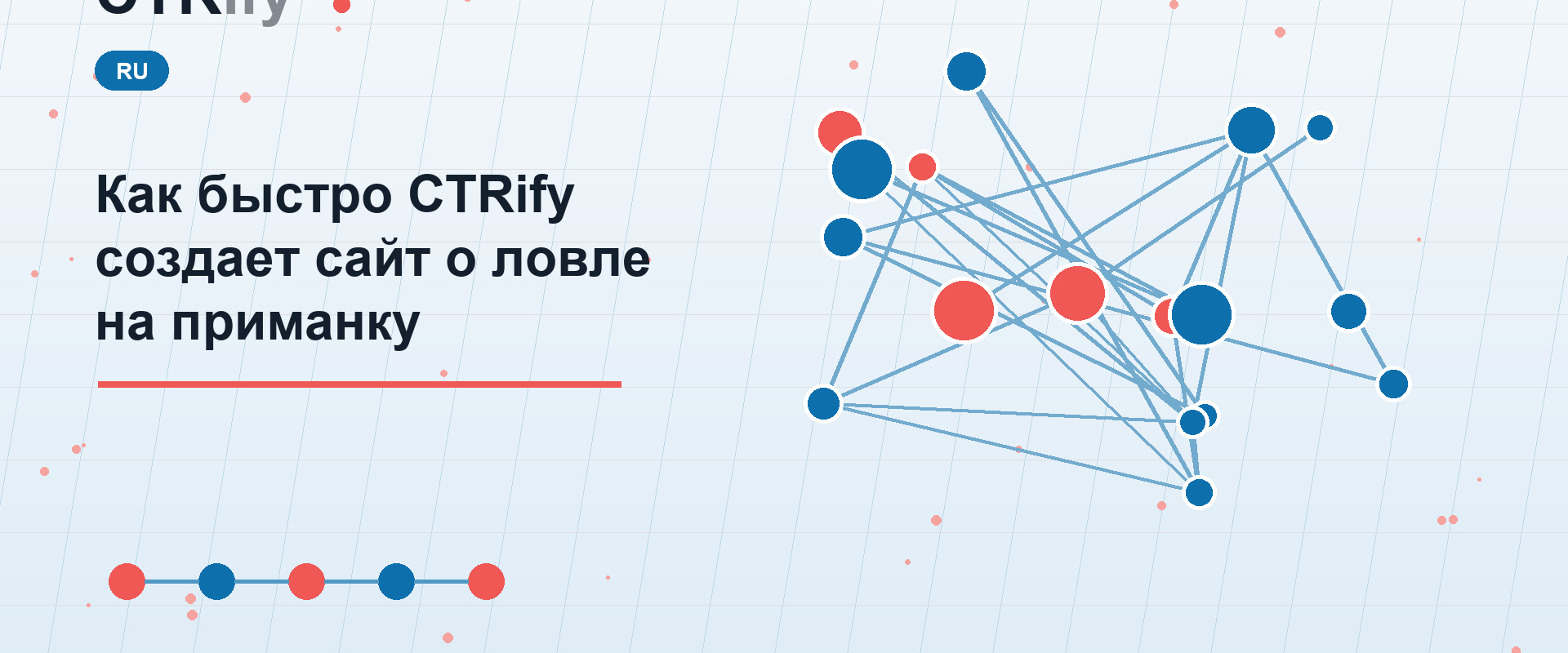 Как быстро CTRify создает сайт о ловле на приманку