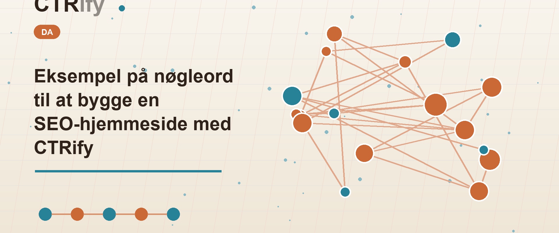 Eksempel på nøgleord til at bygge en SEO-hjemmeside med CTRify