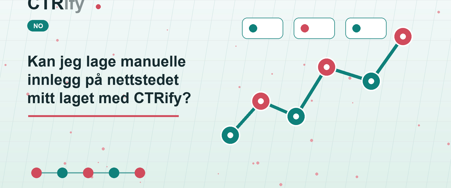 Kan jeg lage manuelle innlegg på nettstedet mitt laget med CTRify?