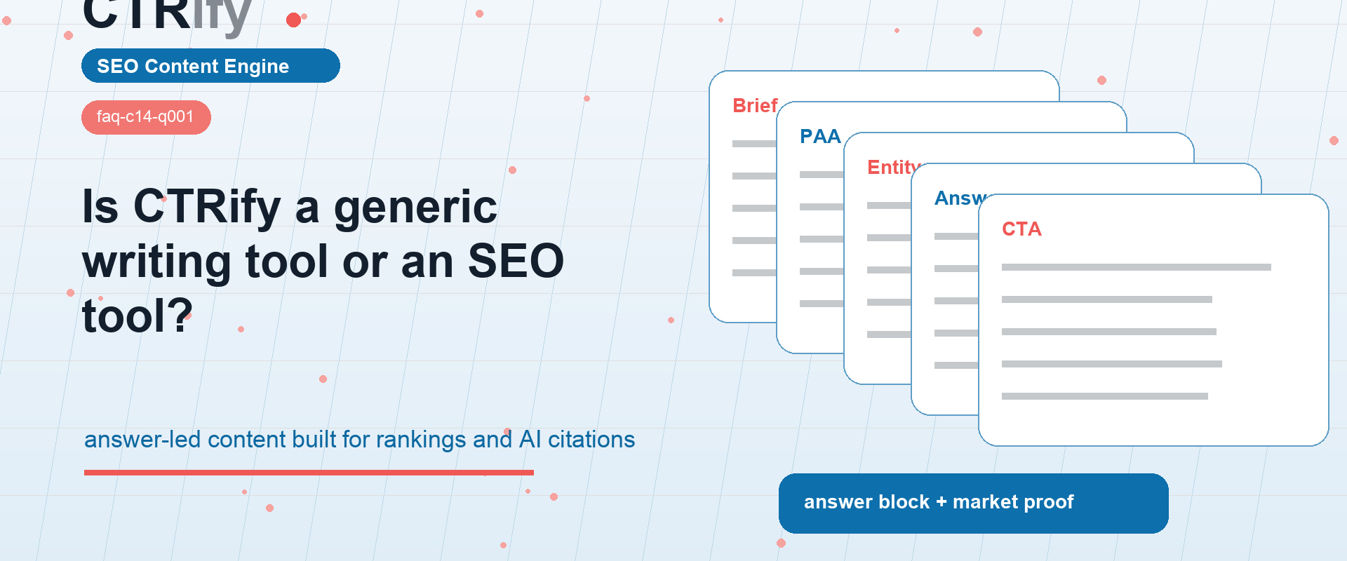 CTRify é uma ferramenta genérica de escrita ou uma ferramenta SEO?
