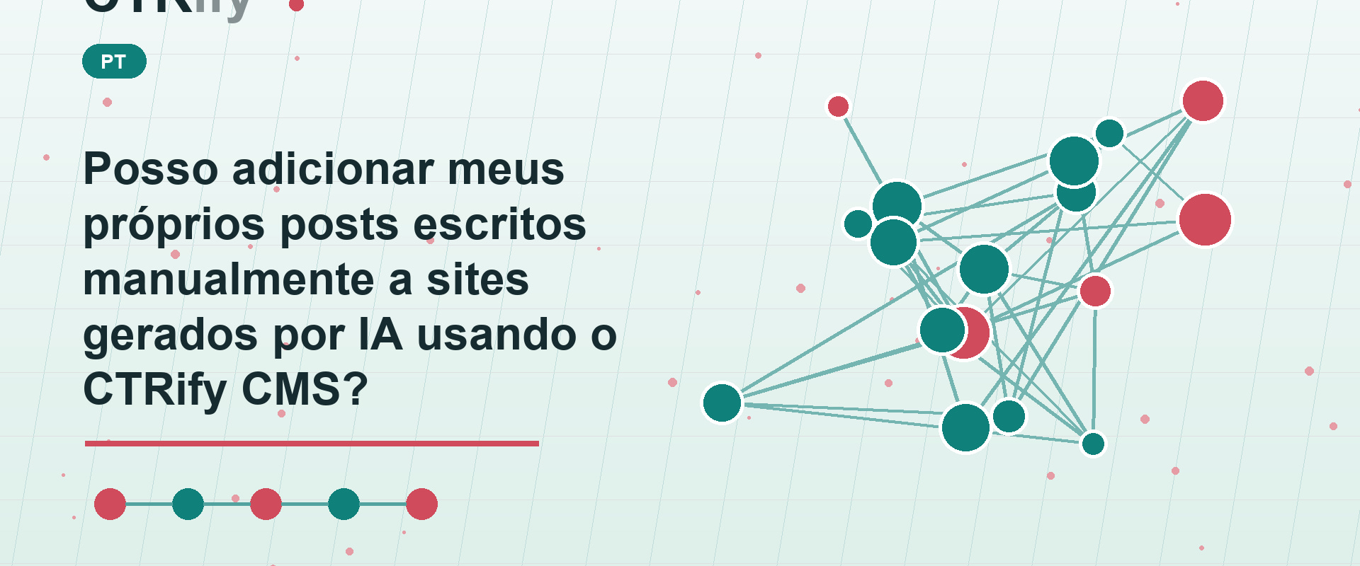 Posso adicionar meus próprios posts escritos manualmente a sites gerados por IA usando o CTRify CMS?