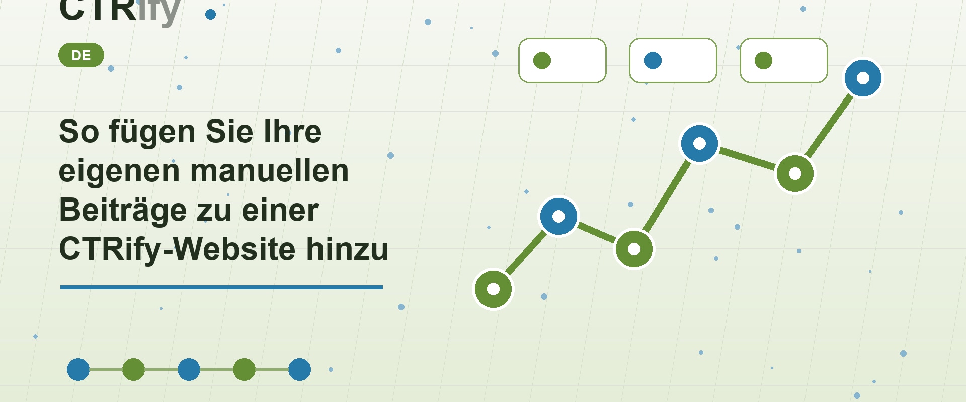 So fügen Sie Ihre eigenen manuellen Beiträge zu einer CTRify-Website hinzu