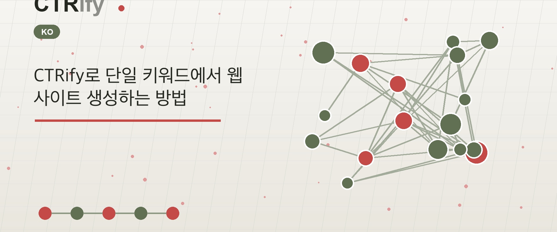 CTRify로 단일 키워드에서 웹사이트 생성하는 방법